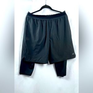 Russel  Running Two-in-One Shorts Mens Athletic Shorts